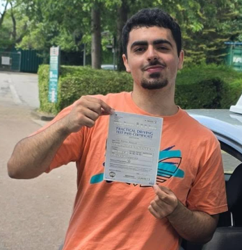 Adam, passed his driving test with The Stig Motoring School